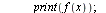 `:=`(RedBajSol, proc (n) local i, ff; if n = 0 then print(f(x)) else `:=`(ff, f); for i from 0 to n do `:=`(ff, unapply(v(x, (`@`(ff, b))(x)), x)) end do end if end proc); -1