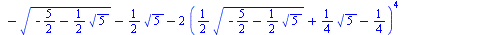 `+`(`*`(`/`(1, 2), `*`(`^`(`+`(`-`(`/`(11, 5)), `*`(`/`(1, 5), `*`(`^`(`+`(`-`(`/`(327, 2)), `-`(`*`(65, `*`(`^`(`+`(`-`(`/`(5, 2)), `-`(`*`(`/`(1, 2), `*`(`^`(5, `/`(1, 2)))))), `/`(1, 2))))), `-`(`*...