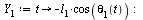 `:=`(Y[1], proc (t) options operator, arrow; `+`(`-`(`*`(l[1], `*`(cos(theta[1](t)))))) end proc); -1