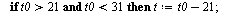 `:=`(pendulum, proc (t0) local cir, t, ray, X1, Y1; if `and`(`<`(11, t0), `<`(t0, 22)) then `:=`(t, `+`(t0, `-`(11))); `:=`(X1, LIST2[t][1]); `:=`(Y1, LIST2[t][2]) end if; if `<`(t0, 12) then `:=`(t, ...