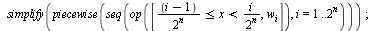 `:=`(Walsh, proc (n, j, x, opt) local u, v, w, i, r; `:=`(u, Bits:-Split(j, bits = n)); `:=`(w, [1]); if `or`(`<`(nargs, 4), opt = (order = Walsh)) then if n = 0 then `:=`(r, [0]) elif n = 1 then `:=`...