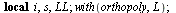 `:=`(LaguerreE, proc (f, x, a, d, n, alpha) local i, s, LL; with(orthopoly, L); `:=`(s, 0); `:=`(LL, []); for i from 0 to `+`(n, `-`(1)) do `:=`(s, `+`(s, `*`(LaguerreL(i, alpha, `/`(`*`(`+`(x, `-`(a)...