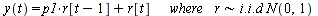 `and`(y(t) = `+`(`*`(p1, `*`(r[`+`(t, `-`(1))])), `*`(r[t], `*`(where, `*`(r)))), `∼`(`+`(`*`(p1, `*`(r[`+`(t, `-`(1))])), `*`(r[t], `*`(where, `*`(r)))), `*`(Typesetting:-delayDotProduct(Typesett...