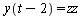 y(`+`(t, `-`(2))) = zz