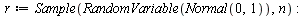 restart; -1; with(Statistics); -1; randomize(); -1; `:=`(n, 5000); -1; `:=`(p1, -.5); -1; `:=`(r, Sample(RandomVariable(Normal(0, 1)), n)); -1; for t from 2 to n do `:=`(y[1], 0); `:=`(y[t], `+`(`*`(p...
