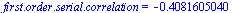 `.`(first, order, serial, correlation) = -.4081605040