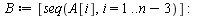 restart; 1; randomize(); -1; with(Statistics); -1; `:=`(n, 500); -1; `:=`(r, Sample(RandomVariable(Normal(0, 1)), n)); -1; `:=`(rr, seq(r[i], i = 1 .. n)); -1; for i from 3 to n do `:=`(A[1], 0); `:=`...