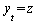 y[t] = z