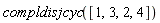 compldisjcyc([1, 3, 2, 4])